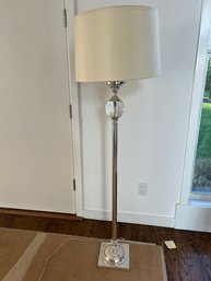 Chrome And Glass Modern Floor Lamp