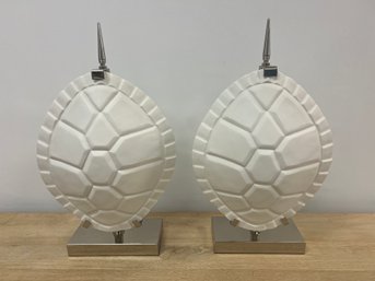 Pair Of Jonathan Adler Tortoise Lamps
