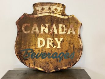 Vintage Metal Canada Dry Sign
