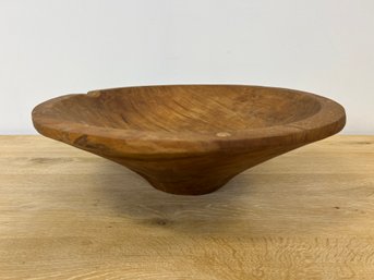 Large 22' William Sonoma Decorative Wood Bowl