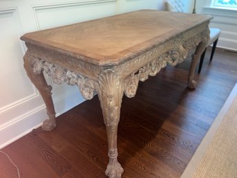 Antique French Style Carved Console Table