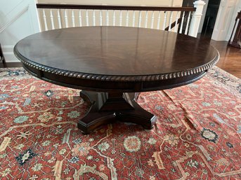 Traditional Carved Round Pedestal Table