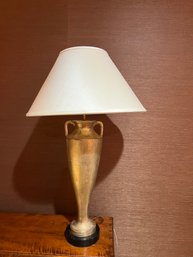 Table Lamp - Gold Tone With Black Base