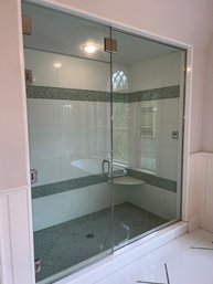 Tall Glass Shower Enclosure  Door
