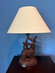 Decorative Rabbit Cast Iron Lamp