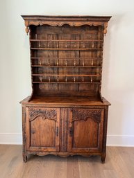 Antique 19c French Carved Vaisselier Cabinet