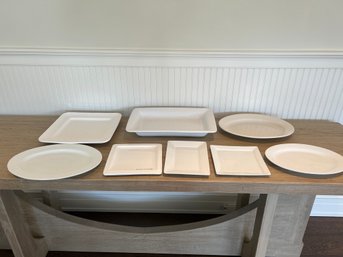 Lot Of 8 Ceramic Serving Platters