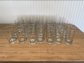 Lot Of 35 Tall Dimpled Drinking Glasses