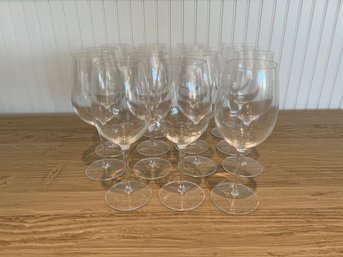 Lot Of 15 Luigi Bormioli  Wine Glasses Signed