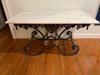 Gorgeous French Patisserie Pastry Marble Top Table