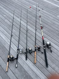 Lot Of 5 Fishing Poles