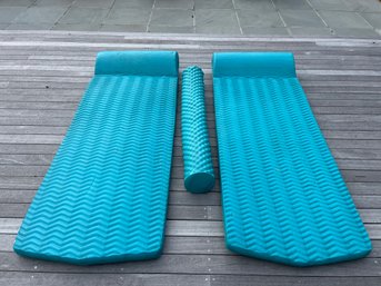 Two Blue Pool Floats
