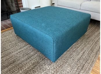 SQUARE TEAL OTTOMAN