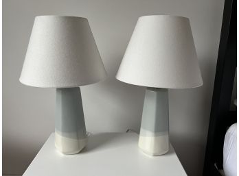 Pair Of Small Ceramic Lamps