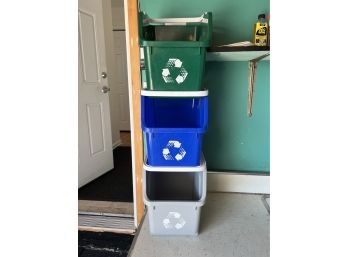 SET OF 3 RECYCLING CONTAINERS