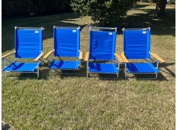 Set Of 4 Beach Chairs