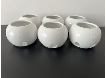 Set Of 6 Ceramic Votive Holders