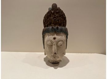 Antique Wood Buddha Head (orig $1600)