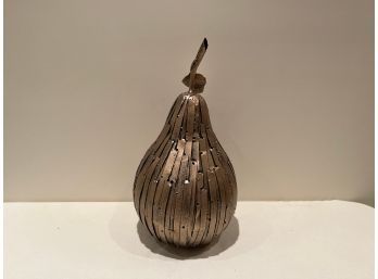 Large Decorative Metal Pear By Palecek
