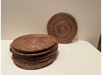 Set Of 21 Round Rattan Placemats