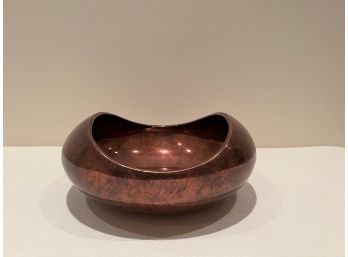 Decorative Modern Nambe Copper Metal Bowl