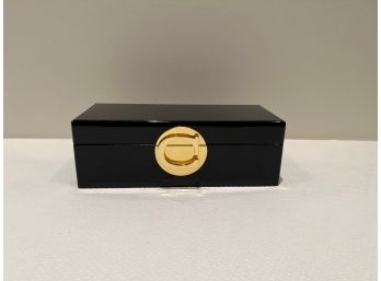 Laquered Monogram Jewelry Box By C Wonder