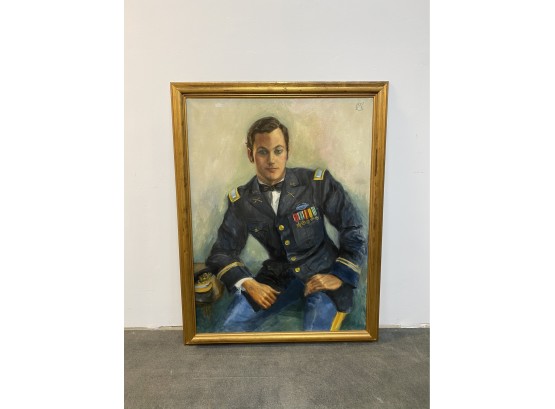 Large Framed Vietnam Soldier Portrait/Painting