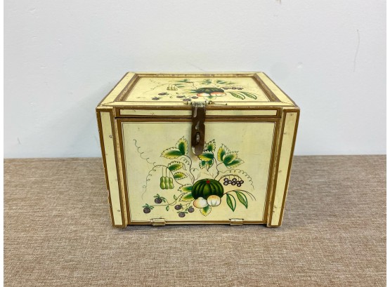 Small Hand-painted Wooden Jewelry Box