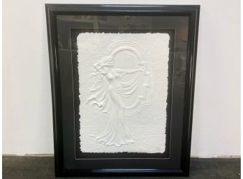 Framed Contemporary Figurative Sculpted Paper