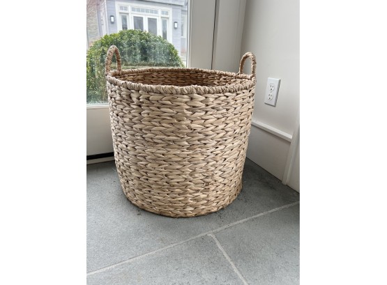 Large Handled Woven Basket