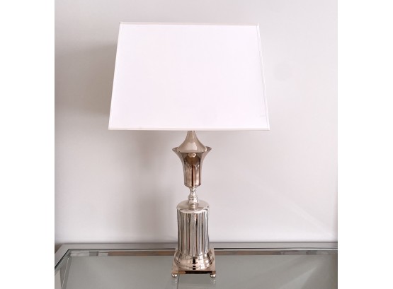 Silver-plated Tall Lamp