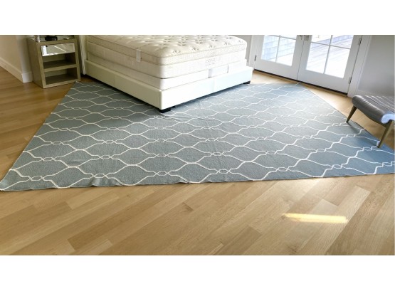 Modern Blue And White Area Rug