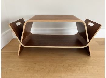 Modern Low Wood Side Table