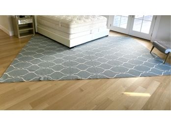 Modern Blue And White Area Rug
