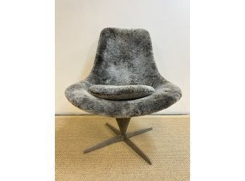 Mid Century Faux Fur Chair