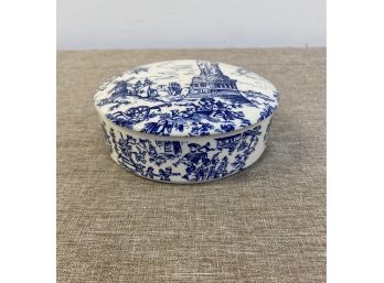 Blue And White Tiffany Ceramic Box