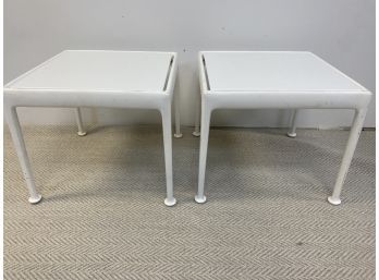 Set Of 2 Small Richard Schultz White Tables