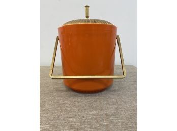 Vintage Styson Art Product Orange Ice Bucket