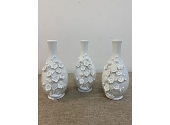 Set Of 3 Tozai Misc Ceramic Vases