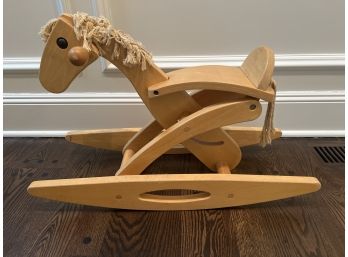 FAO Schwartz Wooden Rocking Horse