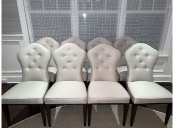 Set Of 8 Armless Bernhardt Dining Chairs