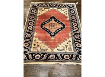 Beautiful Hand Knotted Bokhara 7'2' X 9'2' Rug