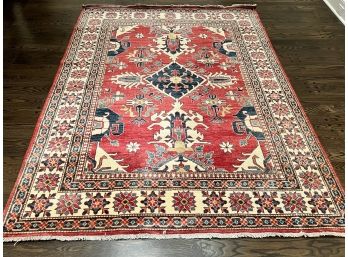 Beautiful Hand Knotted Bokhara 7'10' X 6'  Rug