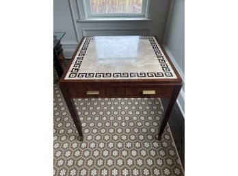 Maitland Smith Wood And Stone Game Table