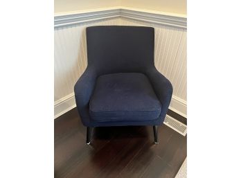 West Elm Dark Blue Upholstered Chair