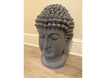 Grey Composite Oversized Buddha Head