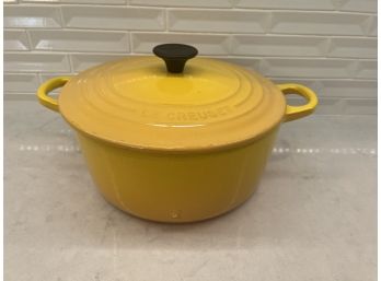 Le Creuset Yellow 3-1/2 Quart Pot