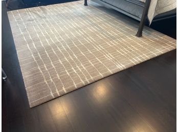 Brown And Cream Area Rug 5'6' X 7'7 '