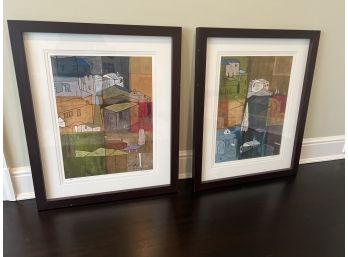 Pair Of  Artist Proof Prints From Crate And Barrel