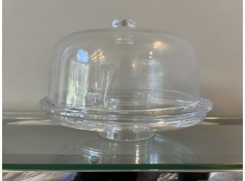 Glass Cake Plate With Dome